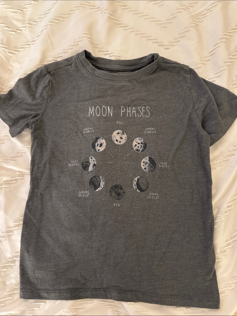 Cat & Jack Gray Moon Phases Graphic Tee
